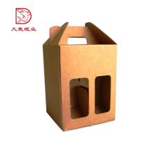 Made in China neue quadratische Lebensmittel Jahrgang Weinflasche Karton Box